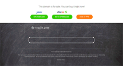 Desktop Screenshot of da-studio.com